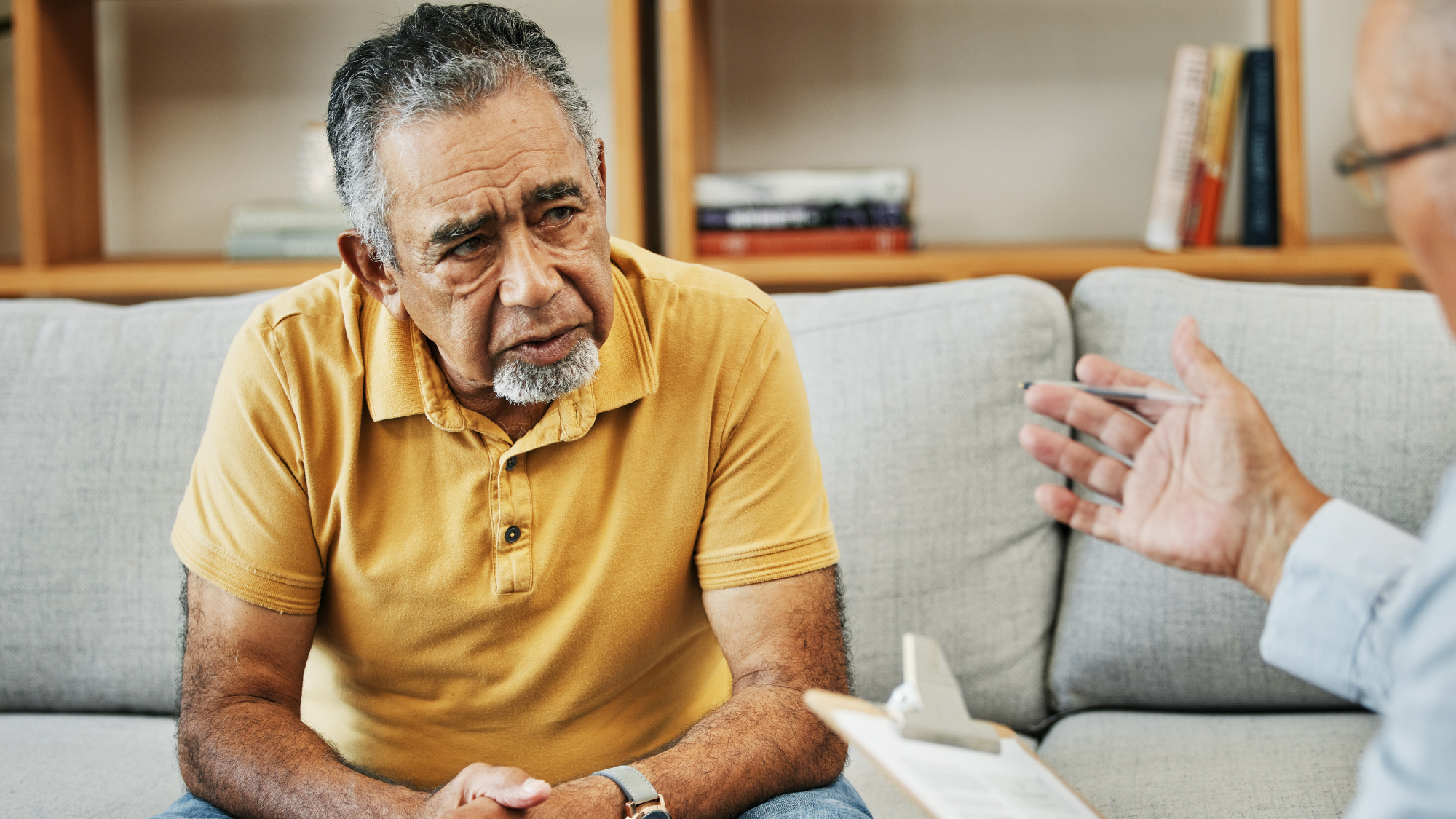 older man in counseling